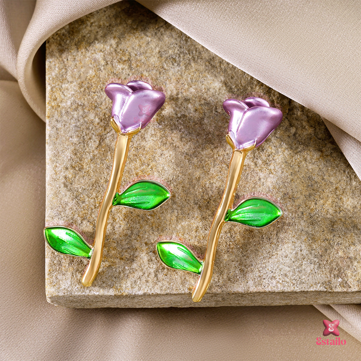 Majestic Blossom Dangles Earring