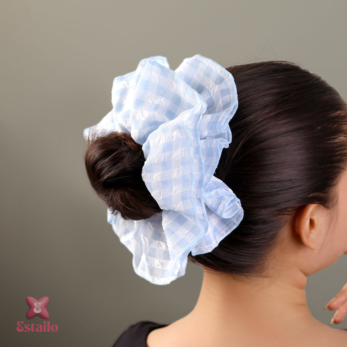 Summer Sky Oversized Scrunchie