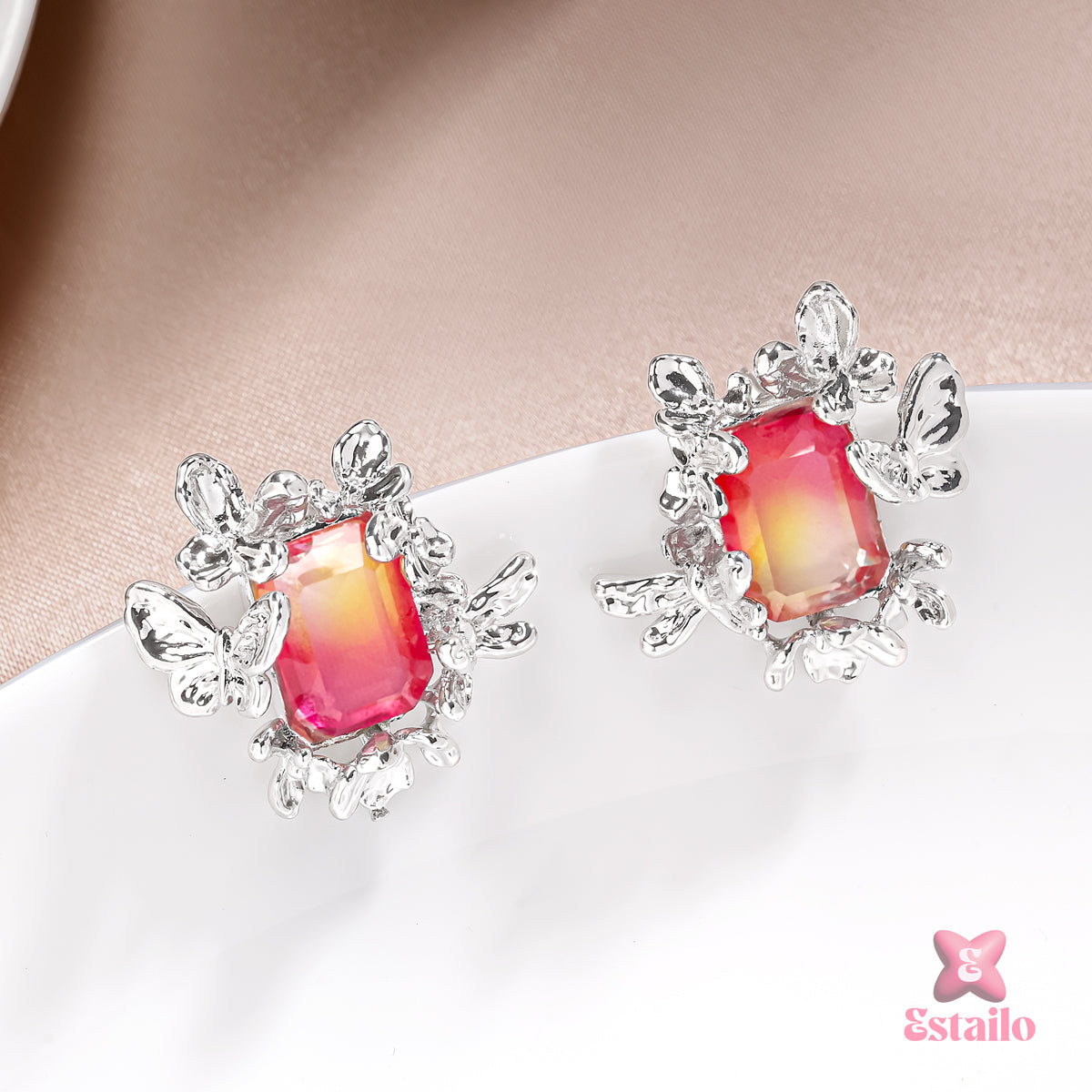 Sunset Butterfly Earrings