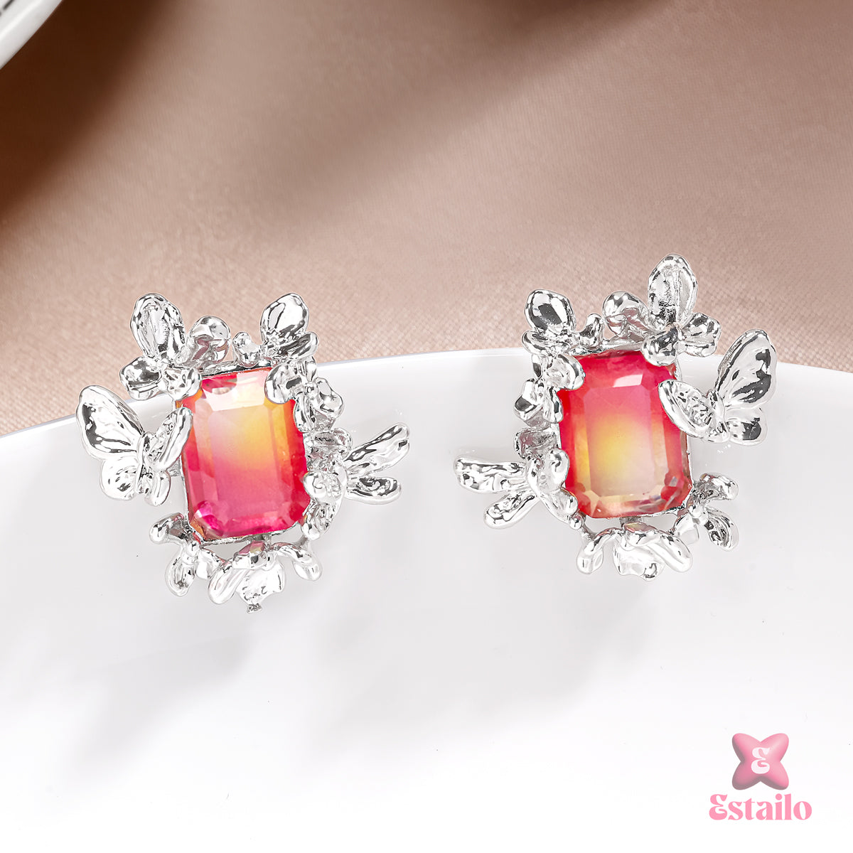 Sunset Butterfly Earrings