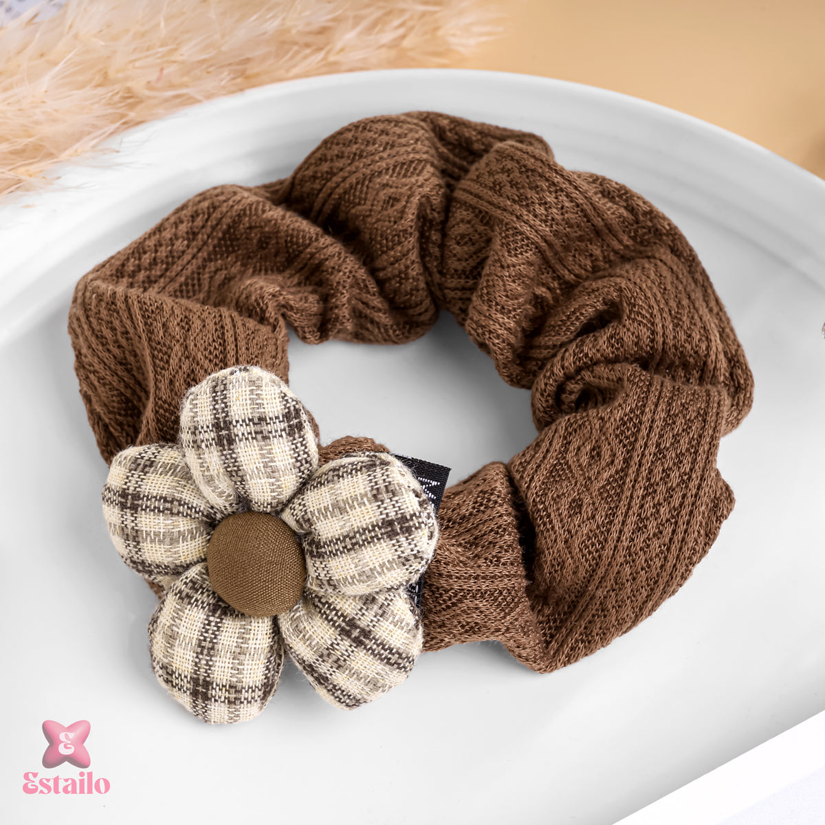 Flower Scrunchie (pack of 1)
