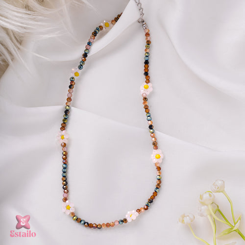 Colorful Glass Bead Necklace