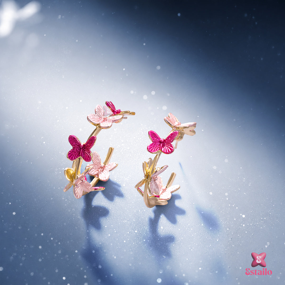 Fluttering Meadow Hoops Earring