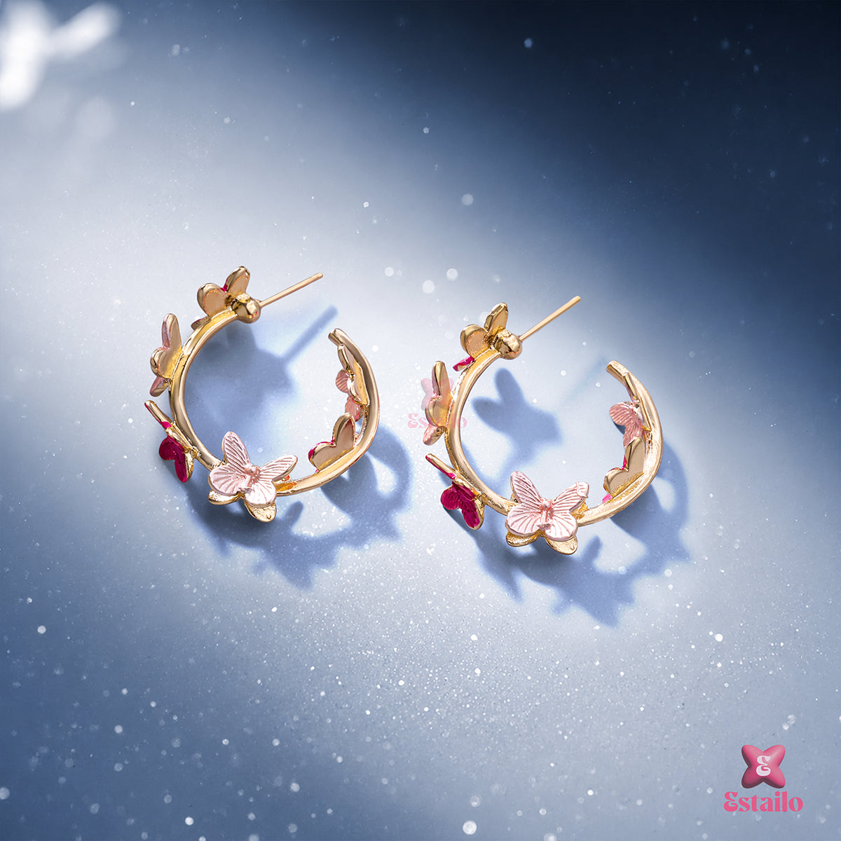 Fluttering Meadow Hoops Earring