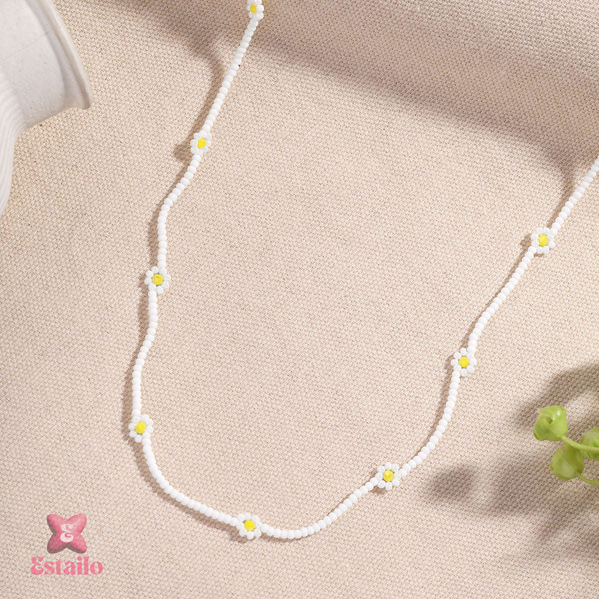 Floral Bead Necklace