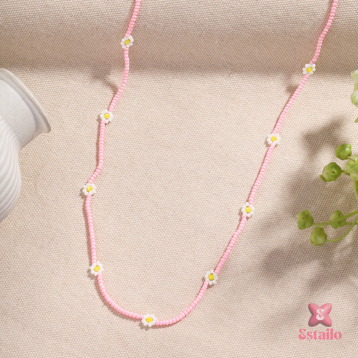 Kawaii Daisy Beads Necklace