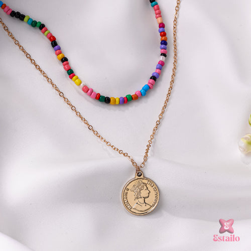 Multicolor Monarch Necklace