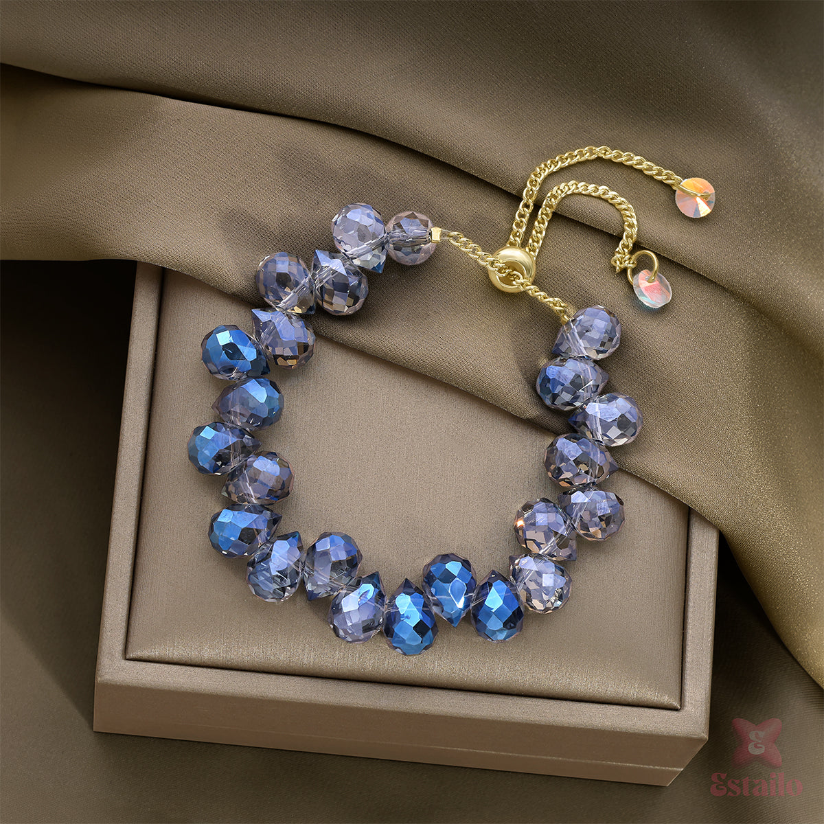 Blue Radiance Crystal Bracelet