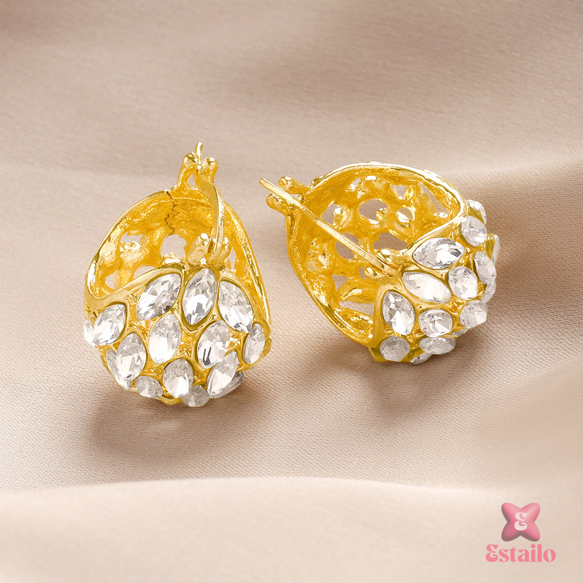 Golden Gleam Drops Earrings