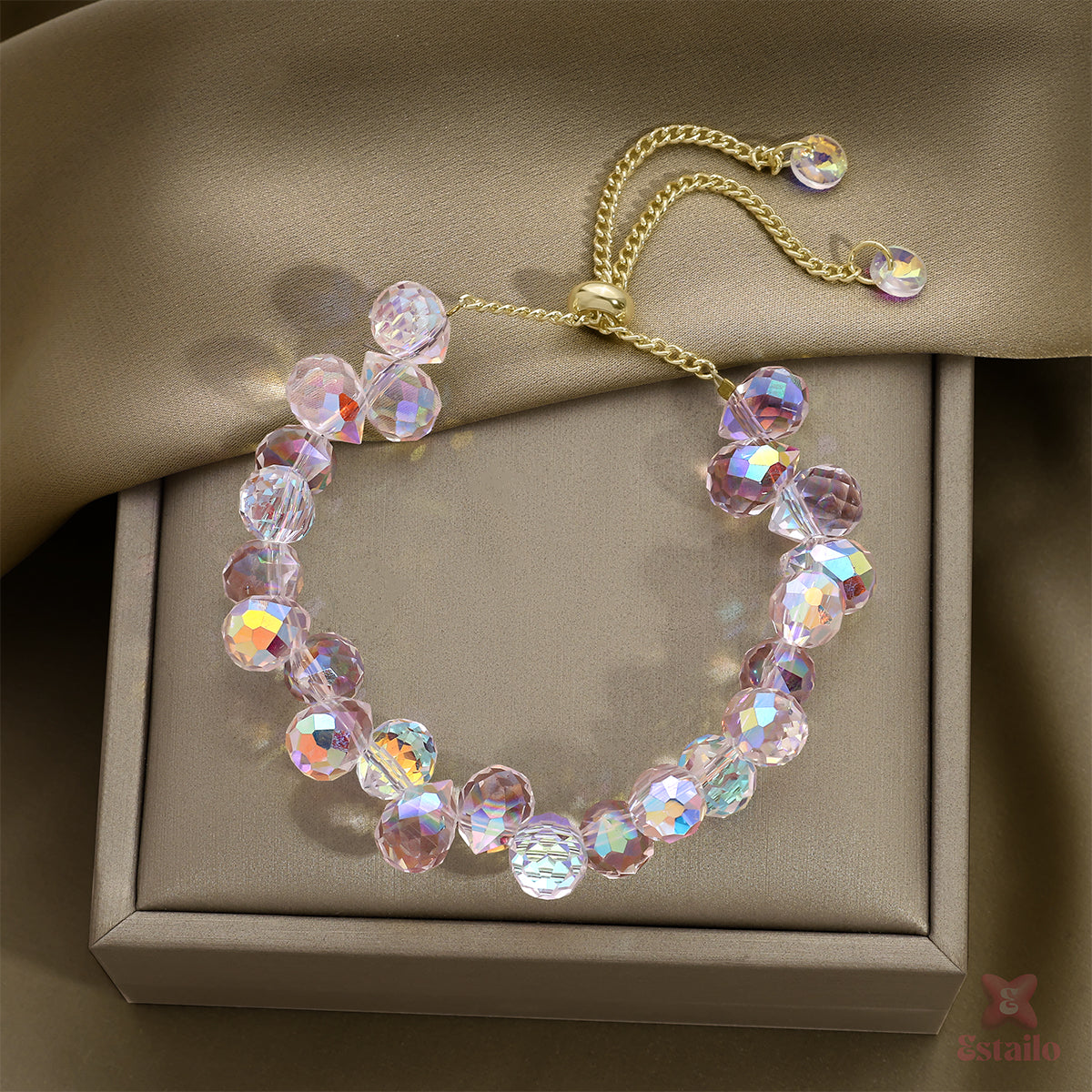 Ethereal Mist Crystal Bracelet