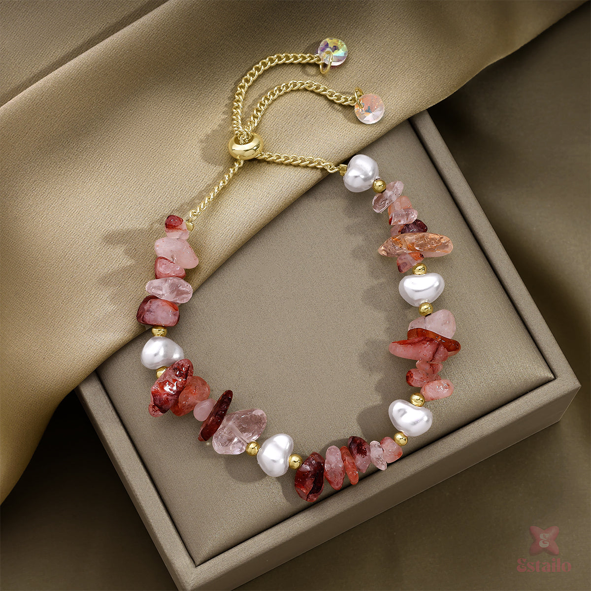Rainbow Halo Beads Bracelet