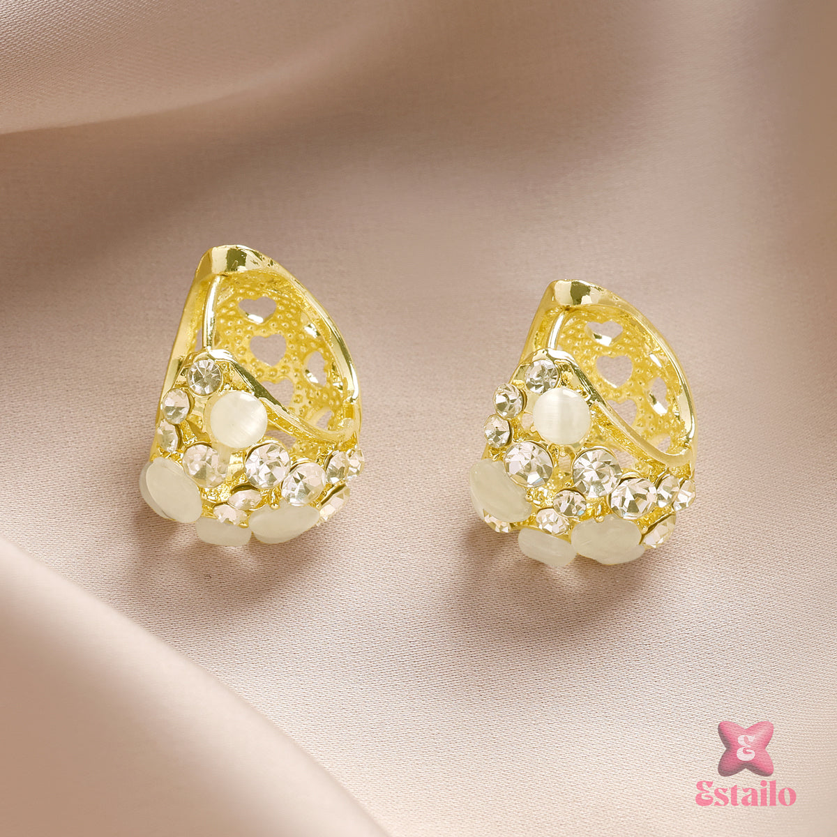 Golden Lumiere Drops Earrings
