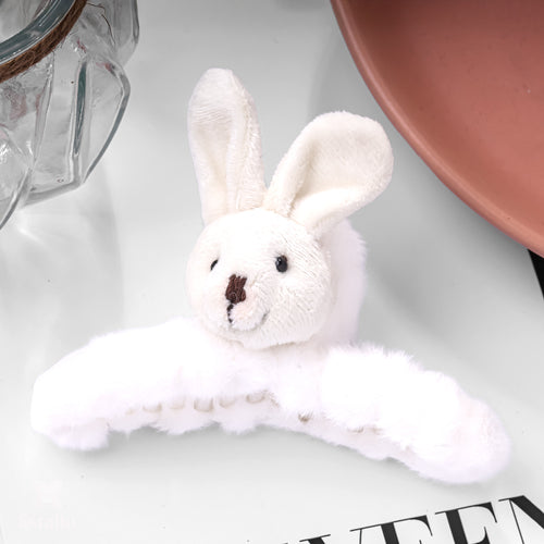 White Rabbit Hair Claw