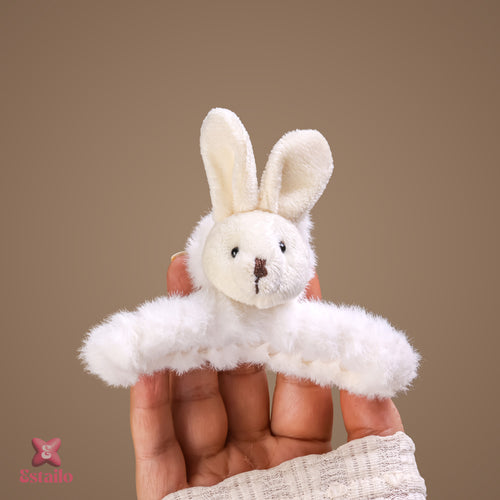 White Rabbit Hair Claw