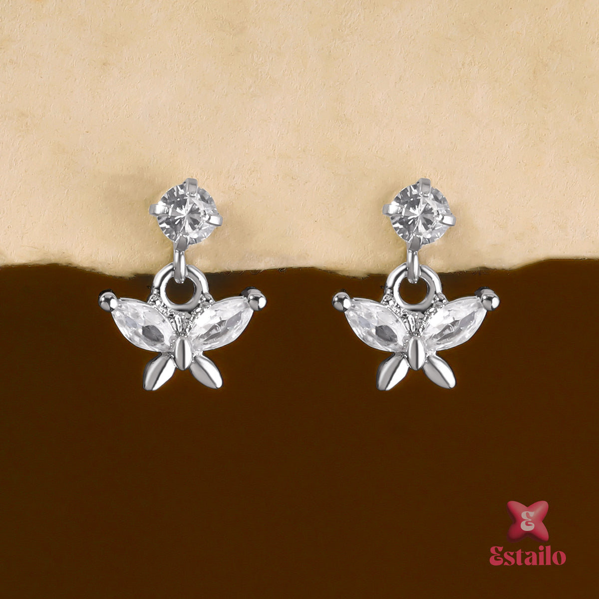 Sparkling Wing Helix Earcuff Earring (Pair)