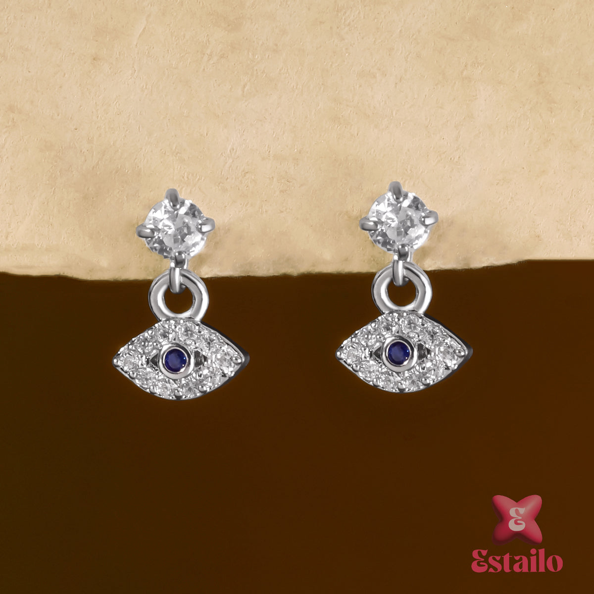 Evil Eye Helix Earcuff Earring