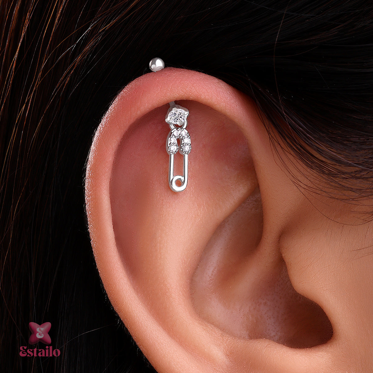 Spark Pin Helix Earring Earcuff (Pair)