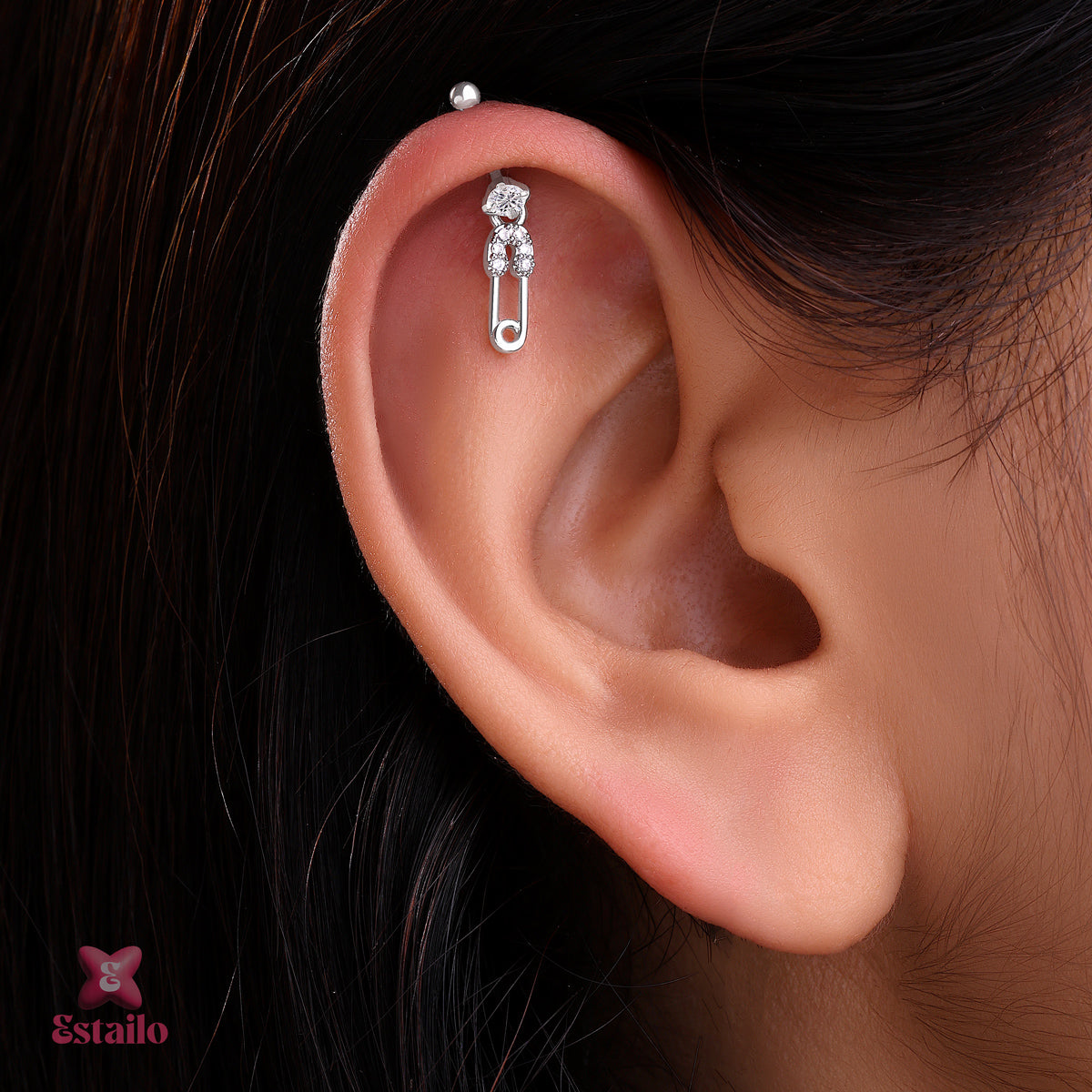 Spark Pin Helix Earring Earcuff