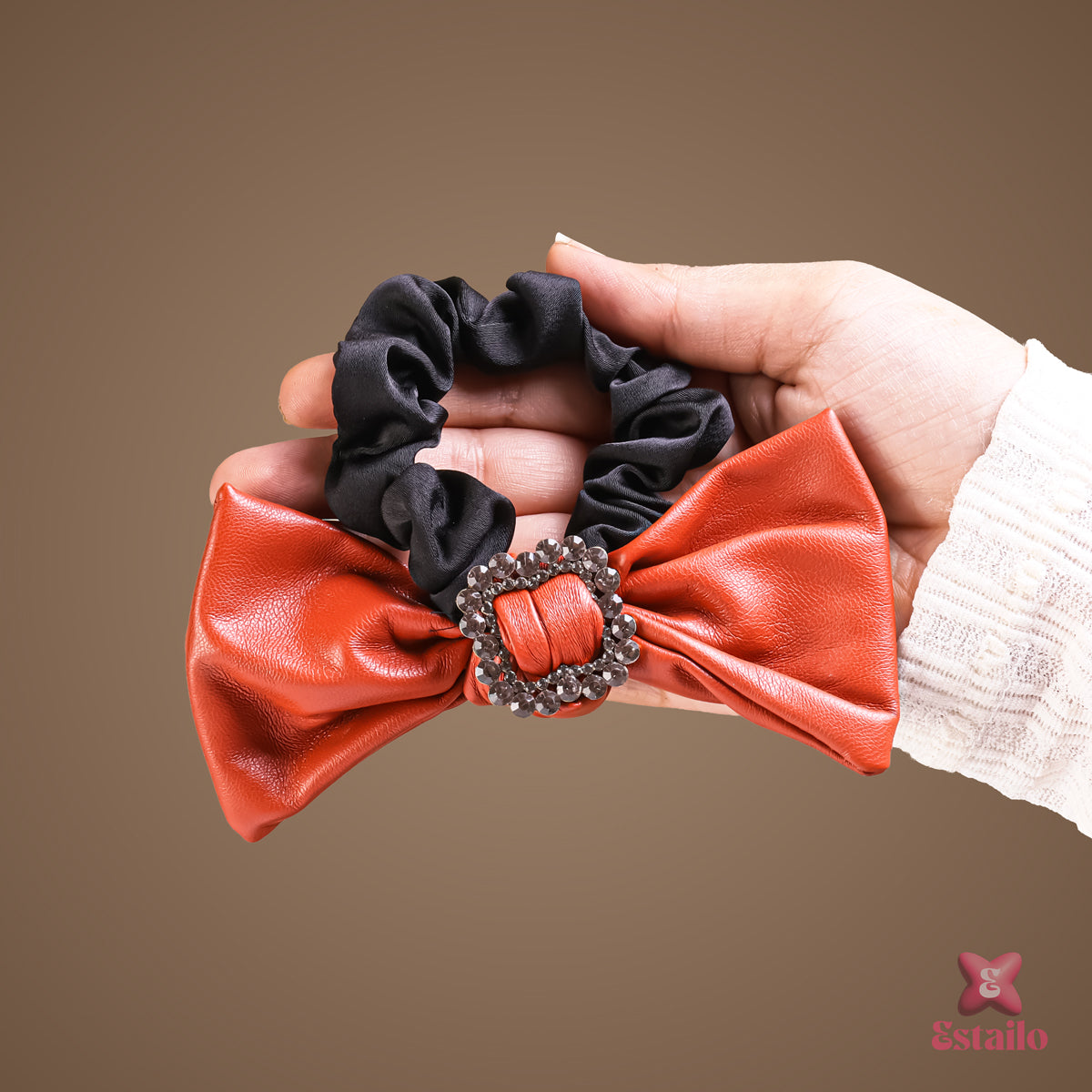 Glimmering Glam Bow Srunchie