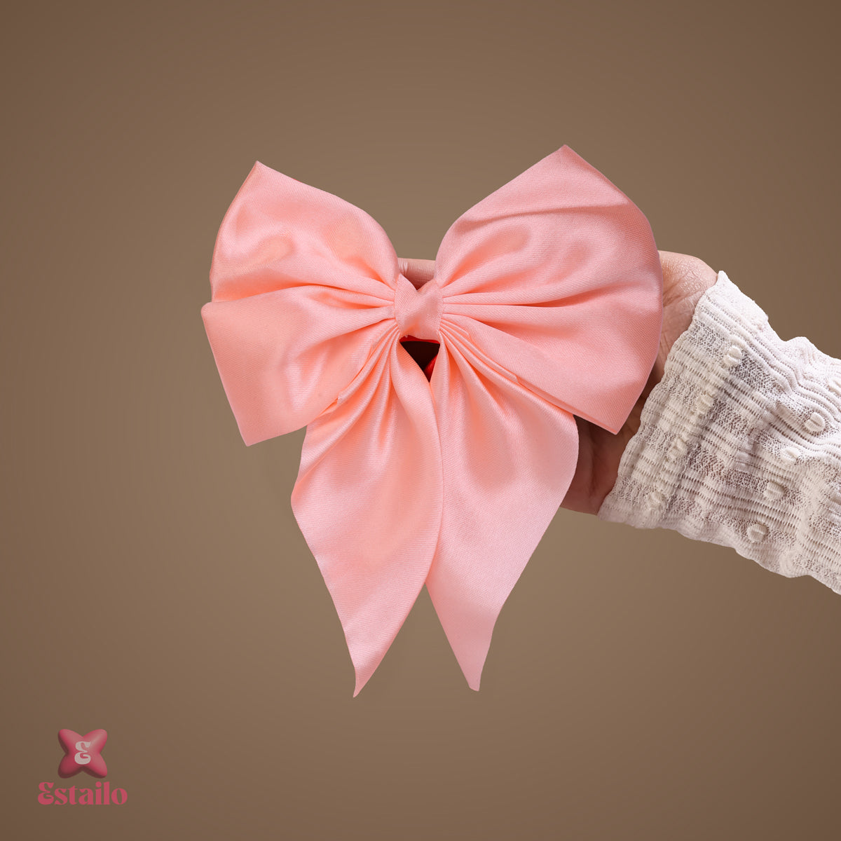 French Barrette Hair Bow Clip