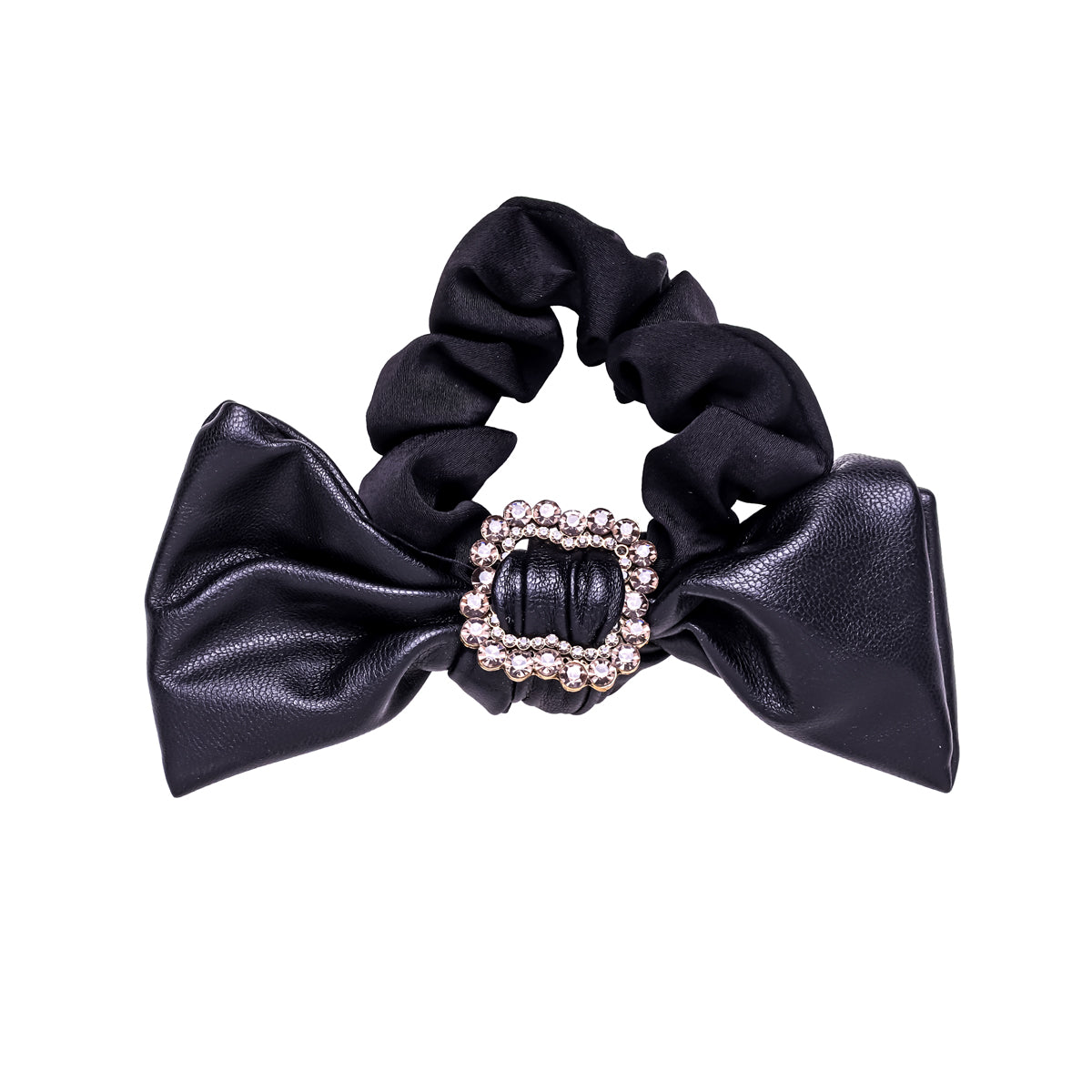 Midnight Bow Scrunchie