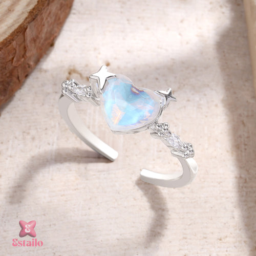 Opaline Dream Heart Ring