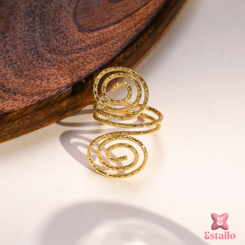 Spiral Wrap Gold Ring