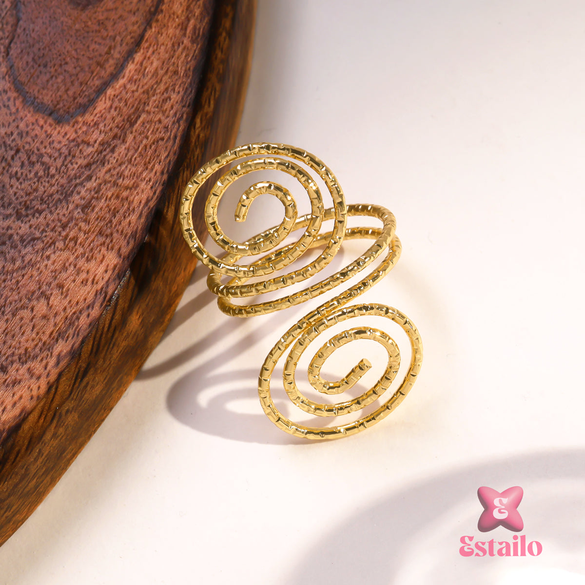 Spiral Wrap Gold Ring