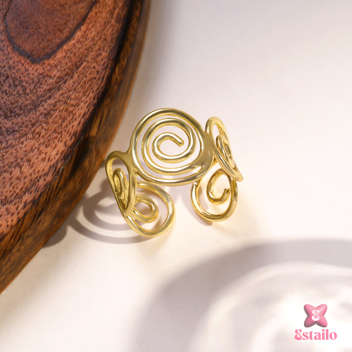 Serpentine Coil Ring