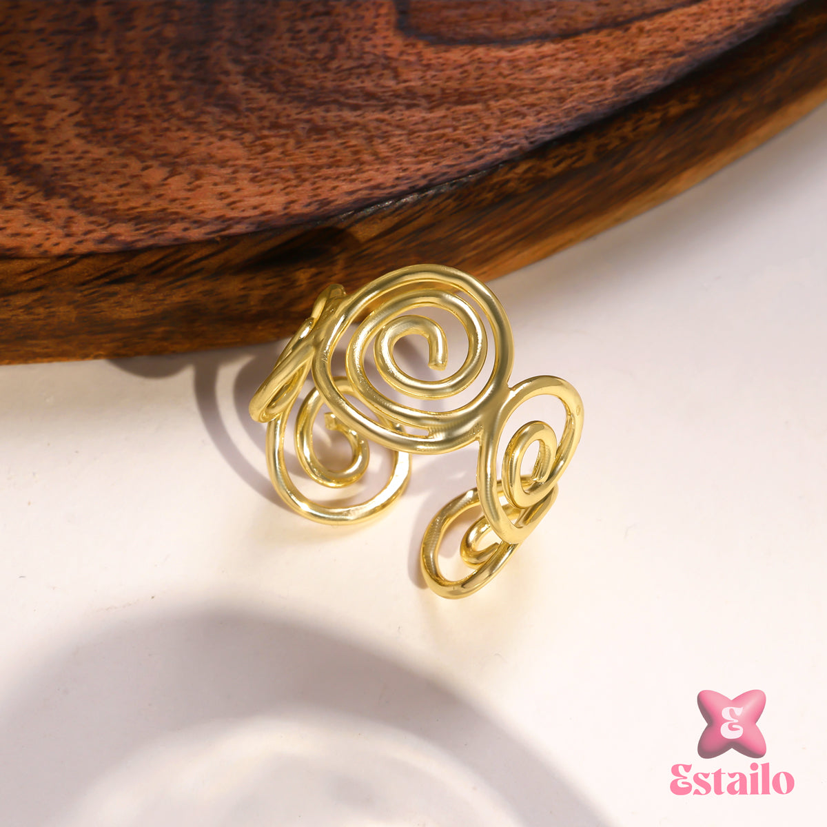 Serpentine Coil Ring