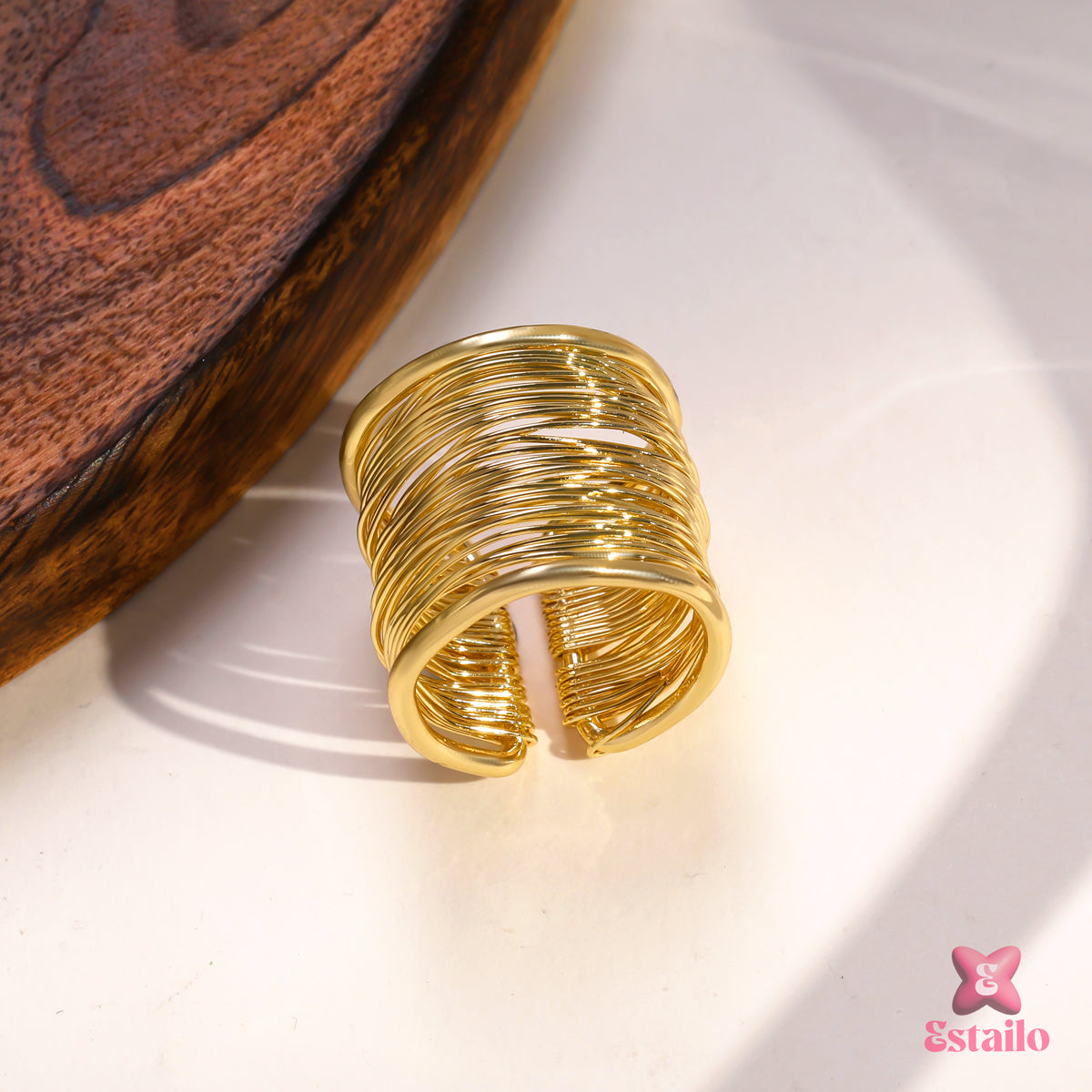 Grecian Chuncky Swirl  Ring