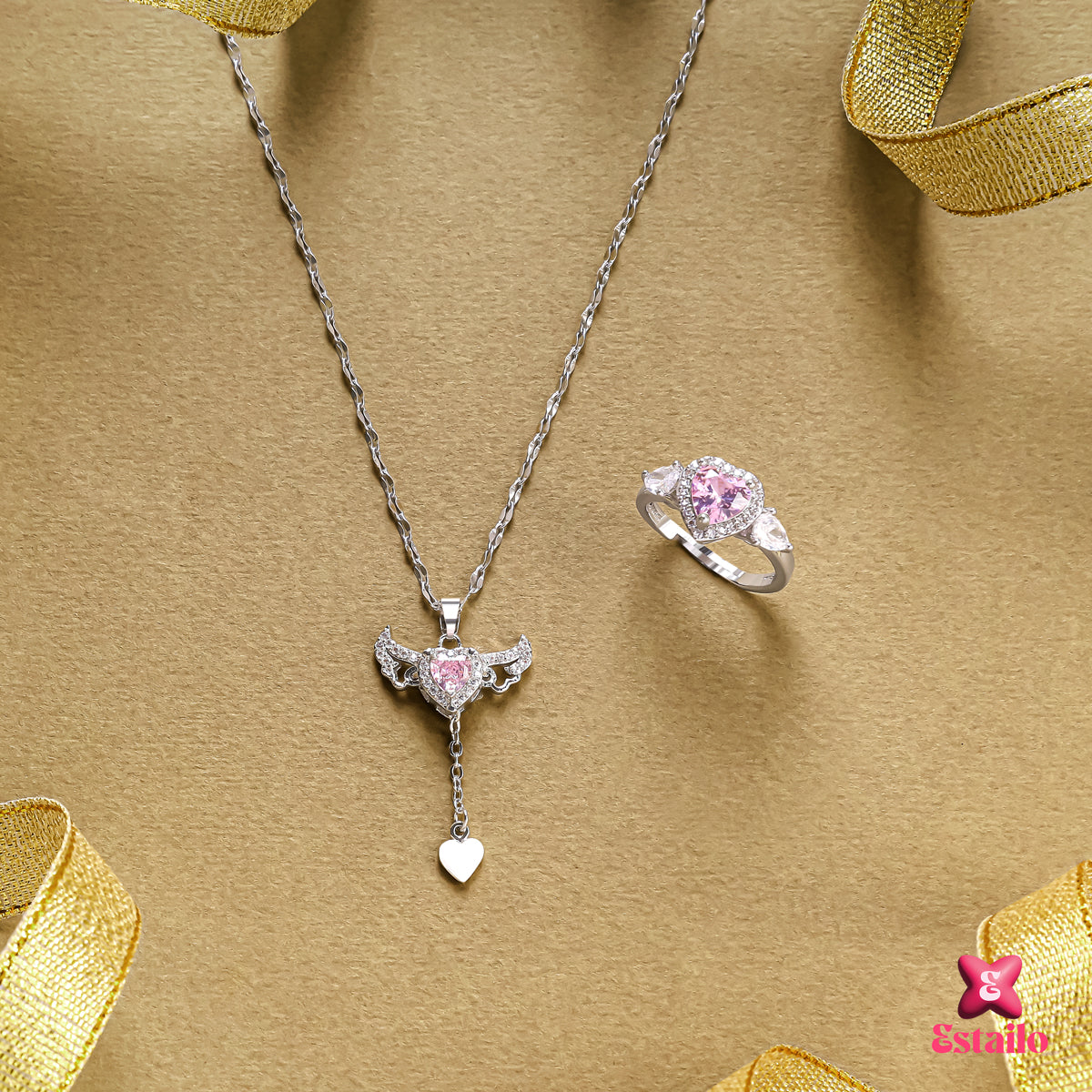 Angel Wing Necklace Set