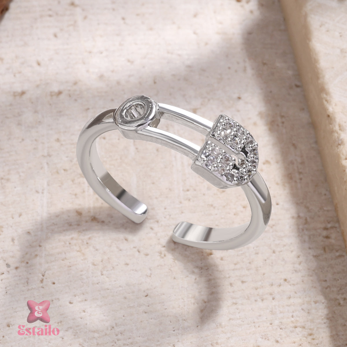 Edgy Glamour Ring