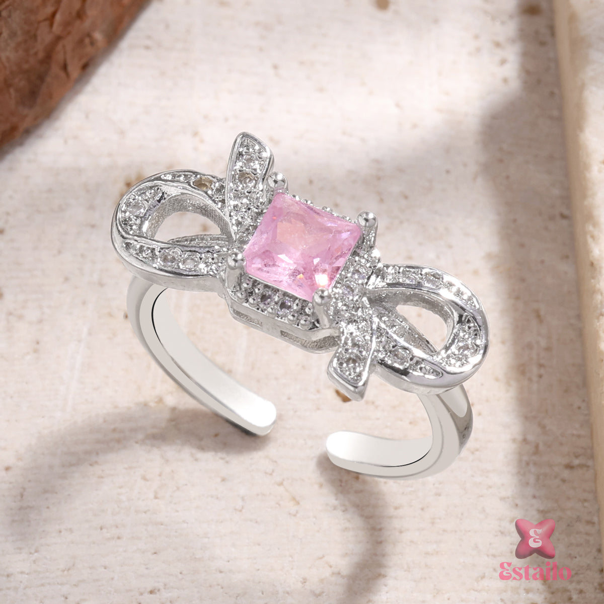 Rose Ribbon Embrace Ring