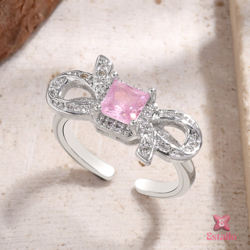 Rose Ribbon Embrace Ring