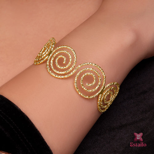 Chunky Swirl Cuff Bracelet