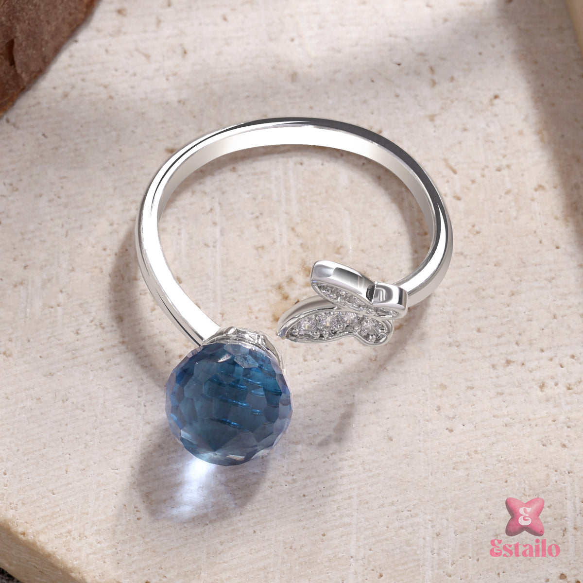 Blue Morpho Grace Ring