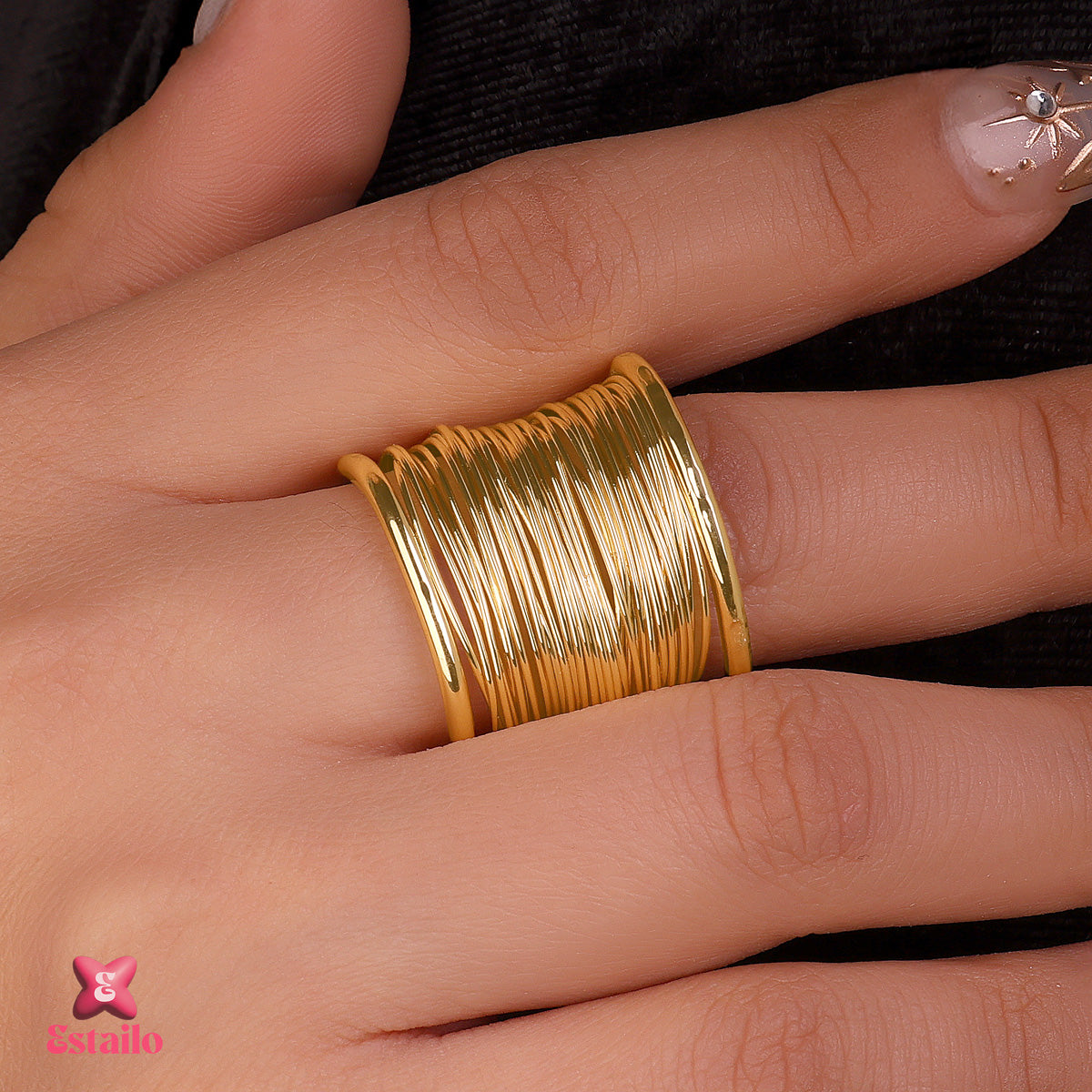 Grecian Chuncky Swirl  Ring