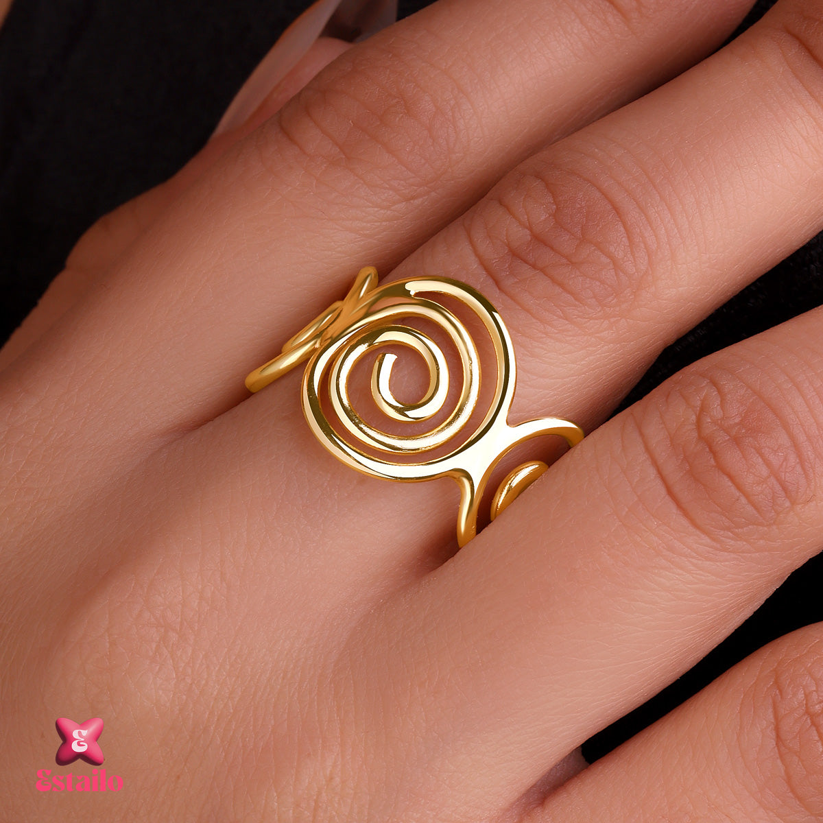 Serpentine Coil Ring