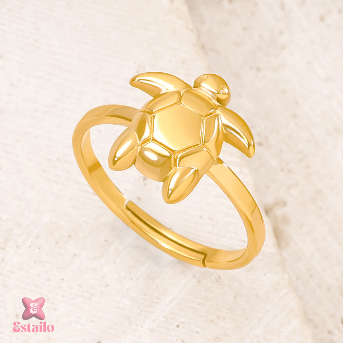 Seabreeze Turtle Ring