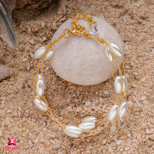 Pearl Veil Charm Bracelet