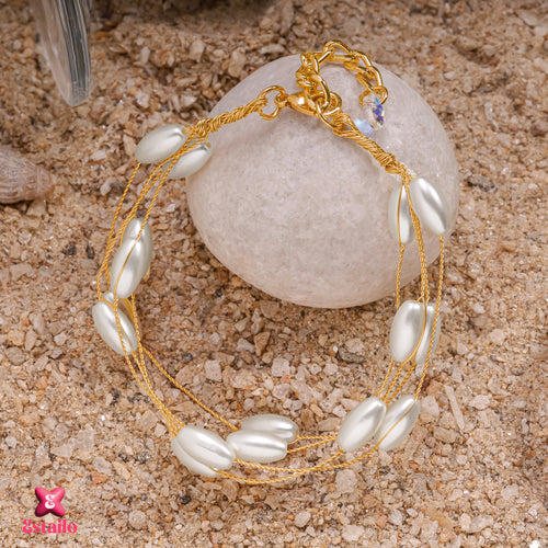 Pearl Veil Charm Bracelet