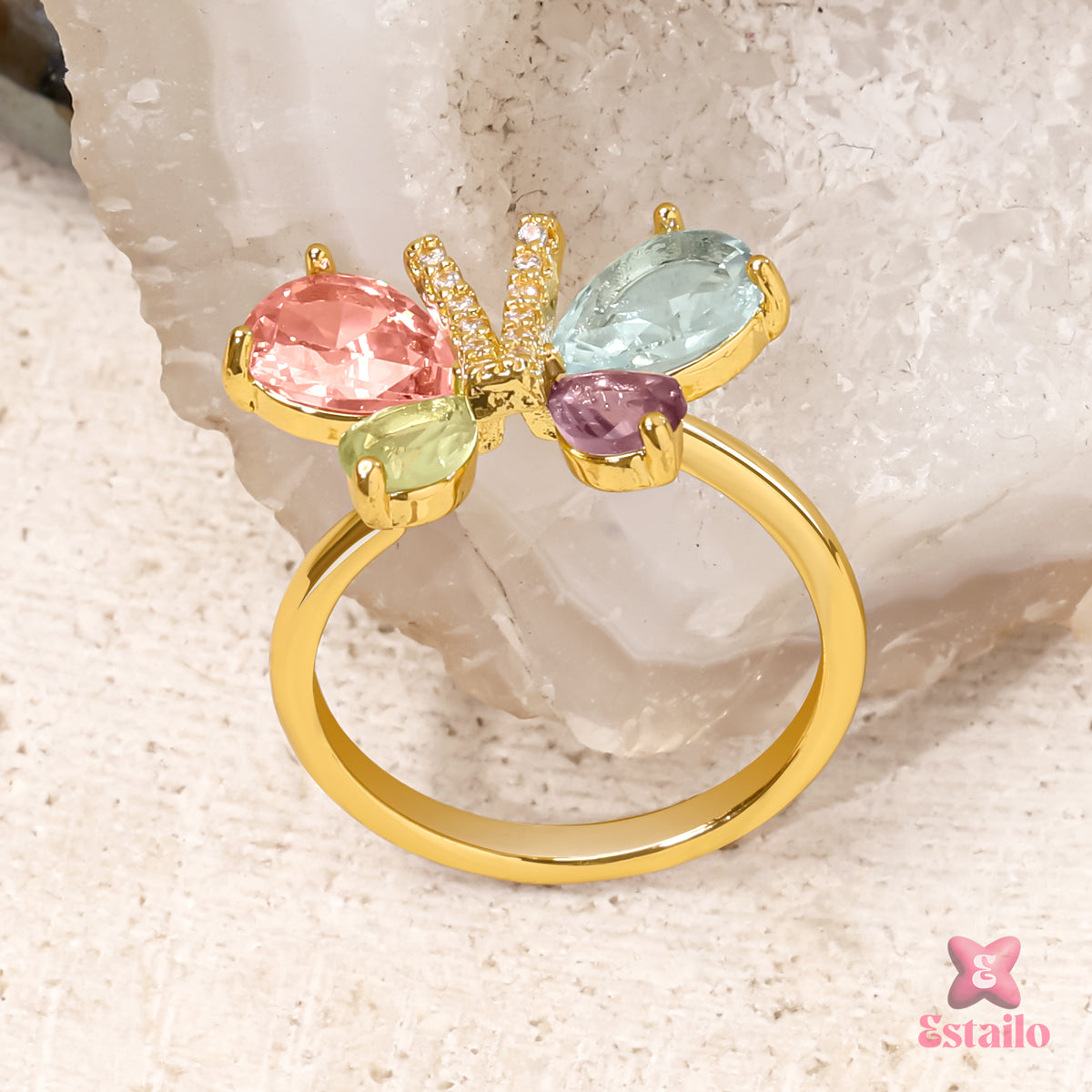 Rainbow Wing Ring