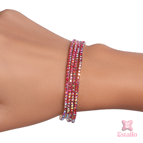 Enchanted Pink Stretchable Bracelet