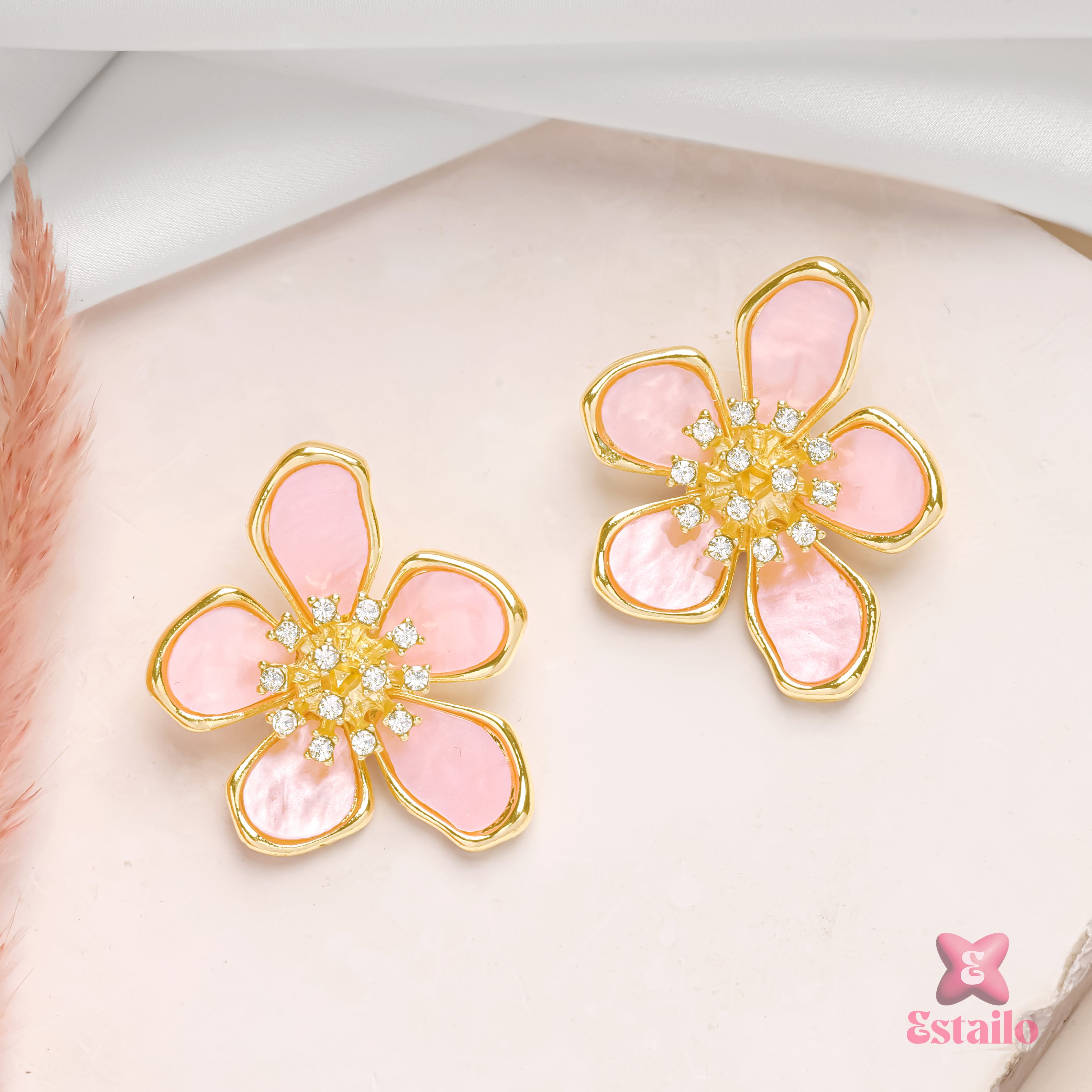 Dewdrops Petal Studs