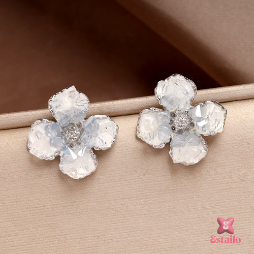 Winter Rose Studs Earrings