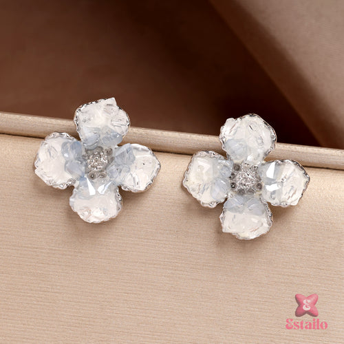 Winter Rose Studs Earrings