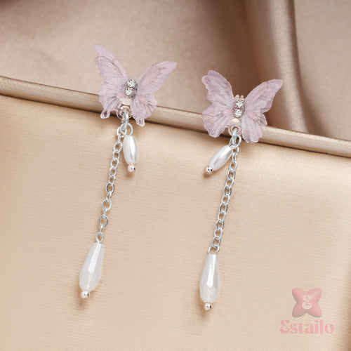 Pearl & Butterfly Charmers Earrings
