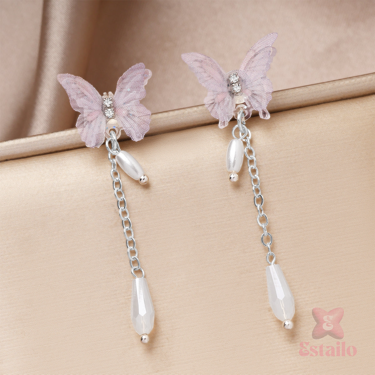 Pearl & Butterfly Charmers Earrings
