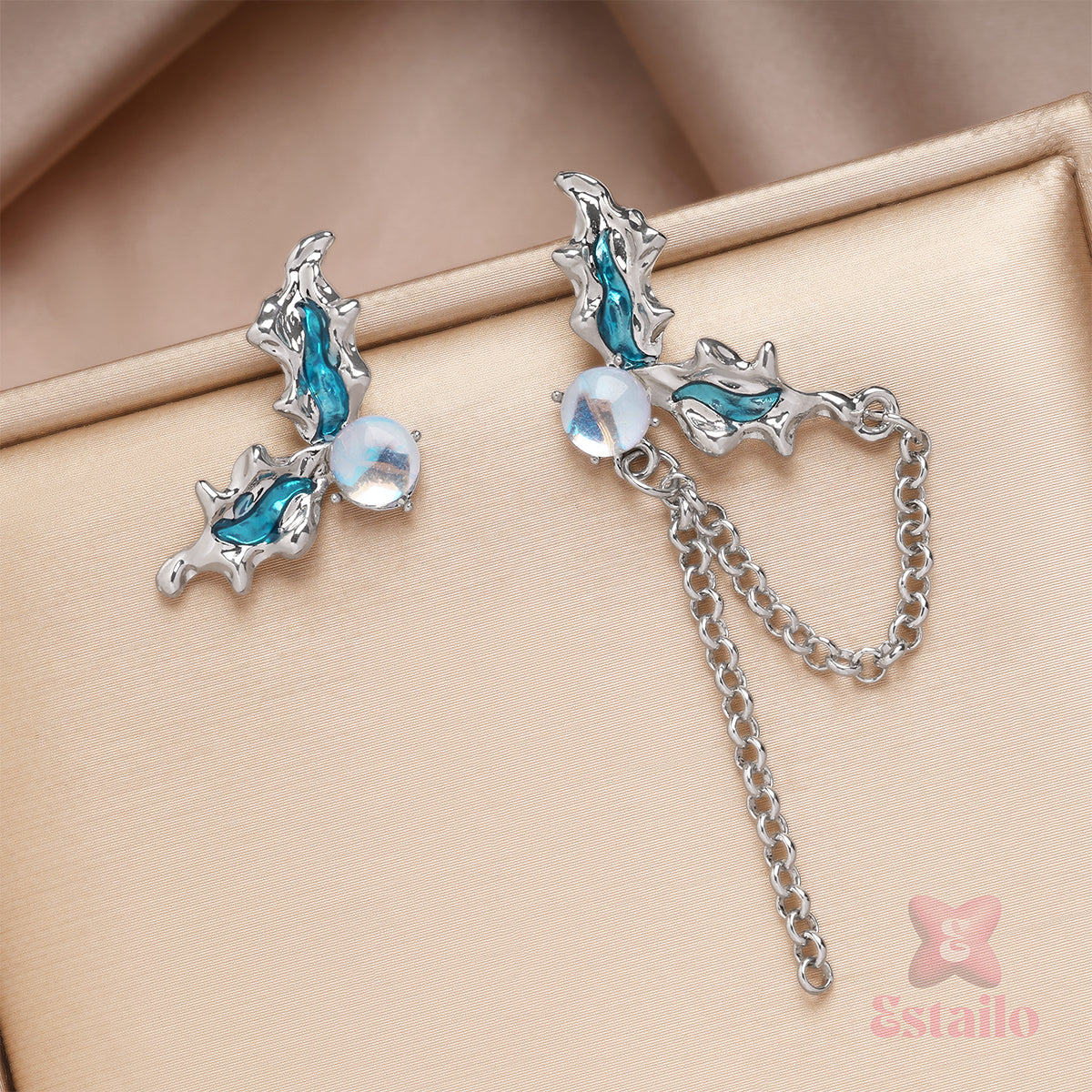 Azure Flutter Dangles Earrings